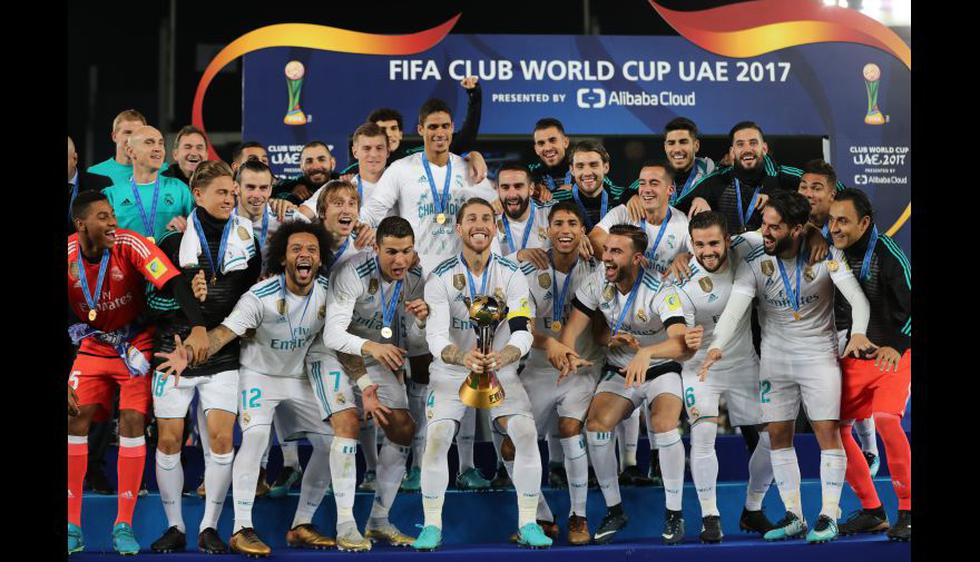 2017: Real Madrid campeón tras vencer 1-0 a Gremio. (Foto: AFP)