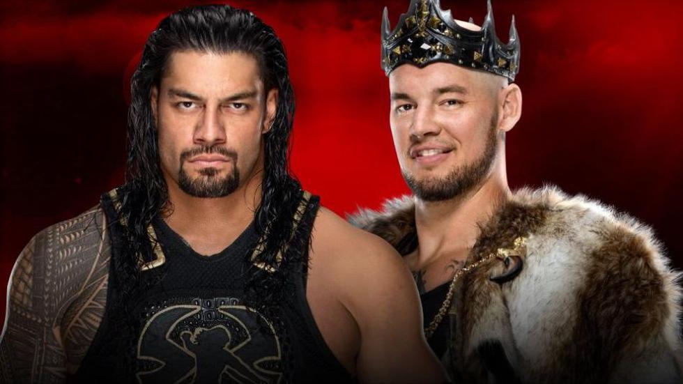 Roman Reigns vs Baron Corbin en un combate sin descalificación. (WWE)