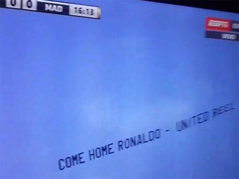 Avioneta pide la vuelta de Cristiano Ronaldo al Manchester United [VIDEO]