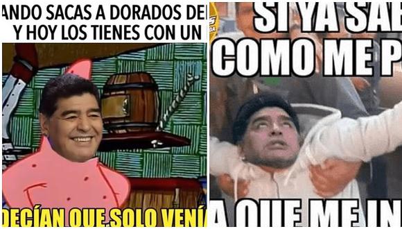 Divertidos memes tras la respuesta surrealista de Maradona en México