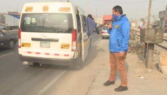 Conductor de transporte público intenta atropellar periodistas de Buenos Días Perú para frustrar cobertura (Captura: BDP)