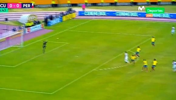 Ecuador vs. Perú: así pudo ser el primer gol de Edison Flores [VIDEO]