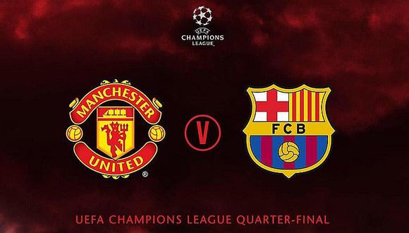 ​Barcelona y Manchester United se enfrentarán en cuartos de final de la Liga de Campeones
