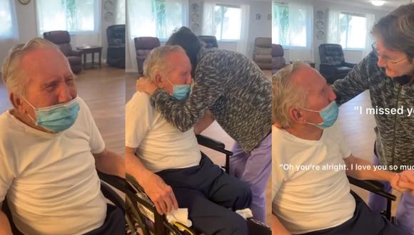 Una pareja de ancianos se han convertido en viral en las redes sociales luego de la emoción que mostraron al reencontrarse tras más de 200 días debido a la pandemia del COVID 19