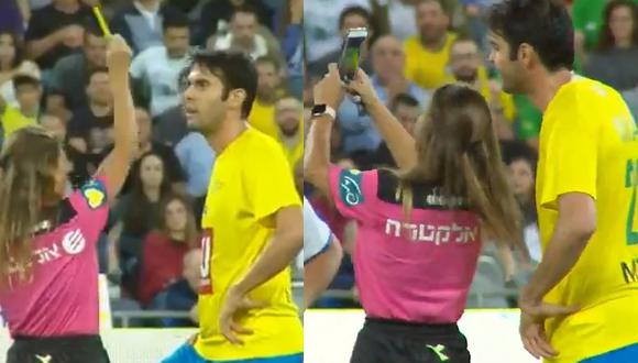 La tarjeta amarilla más insólita del año: árbitra amonestó a Kaká y luego le pide un selfie [VIDEO]