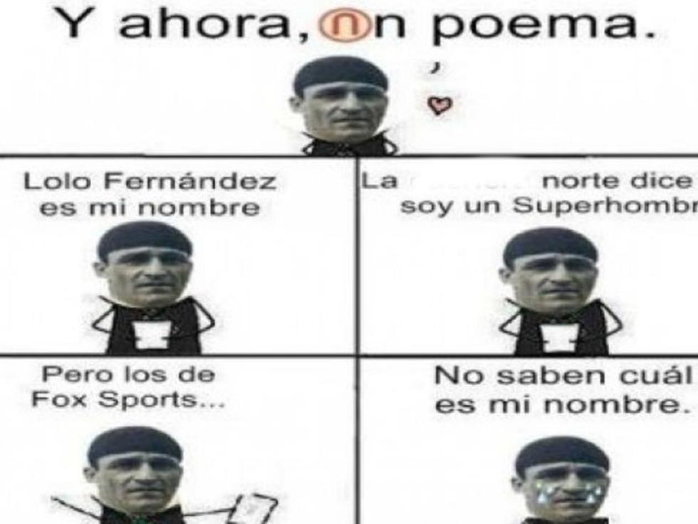Aparecen los memes tras confusión en Fox entre Lolo Fernandez y Jose Olaya