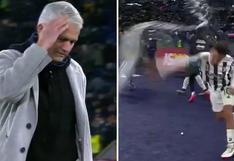 Lados opuestos: el dolor de Mourinho y la alegría de Dybala en la victoria de Juventus | VIDEO