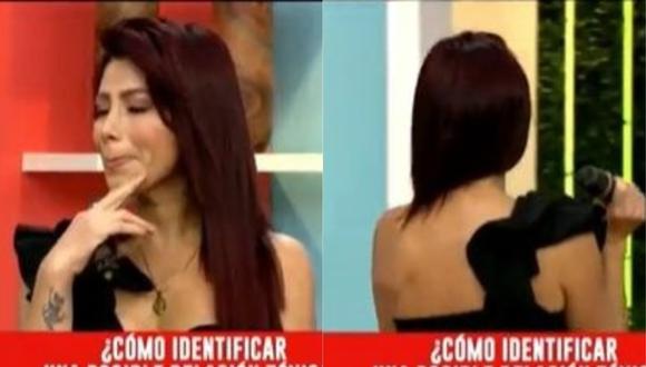 Milena Zárate abandonó el set de "América Hoy" tras no contener sus lágrimas al hablar de su separación. (Foto: Captura de video)