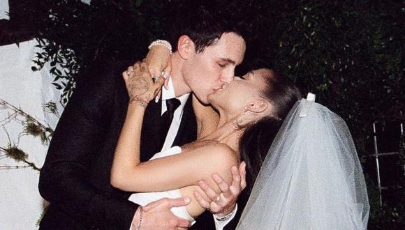 Ariana Grande comparte las primeras fotografías de su boda con Dalton Gomez. (Foto: @arianagrande)