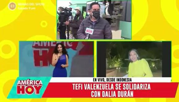 Tefi Valenzuela aconseja a Dalia Duran denunciar a John Kelvin. (Foto: captura de video)