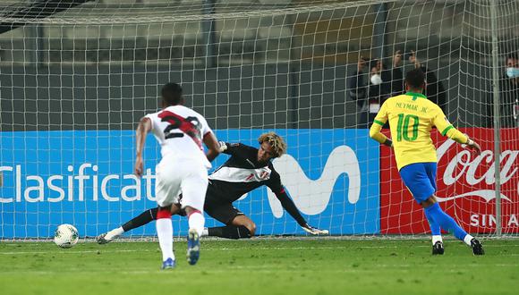 Pedro Gallese recibió 4 goles de Brasil en el Nacional de Lima. (Foto: AP)