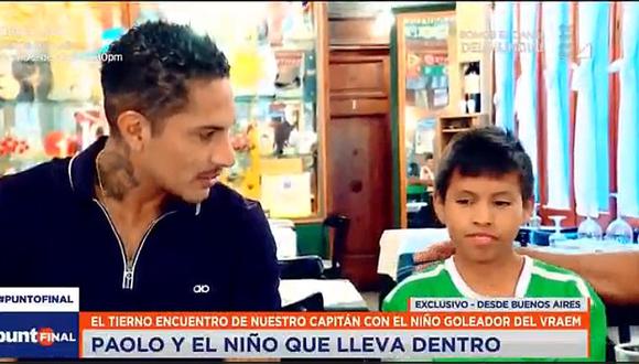 Paolo Guerrero y su tierno encuentro con un niño del VRAEM [VIDEO]