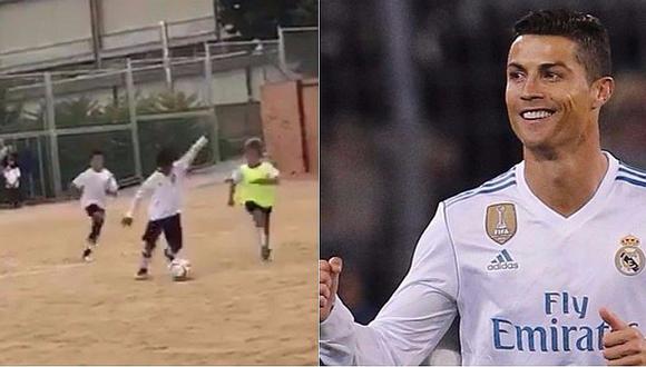 Cristiano Ronaldo: así celebró el golazo de su hijo en redes sociales [VIDEO]