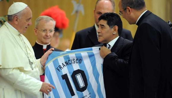 Papa Francisco recordó a Diego Maradona (Foto: @EWTNVaticano)