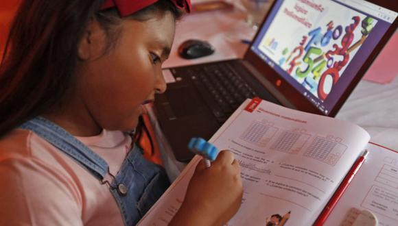 Los niños estudiaron arduamente el 2020 a través de las clases virtuales | Foto: Minedu