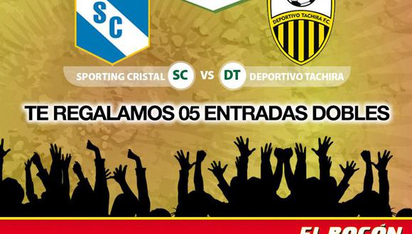 Estos son los ganadores de entradas para el Sporting Cristal vs Deportivo Táchira