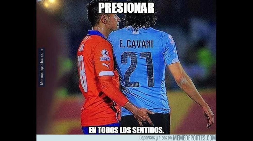 Copa América 2015: los memes del 'dedito' de Gonzalo Jara a Edinson Cavani 