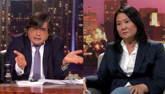 Jaime Bayly incomoda a Keiko Fujimori diciéndole que su padre "fue un dictador"