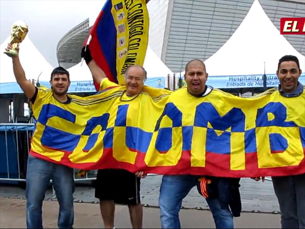 Hinchada de Colombia confía en buen papel de su selección en el Mundial Brasil 2014 [VIDEO]