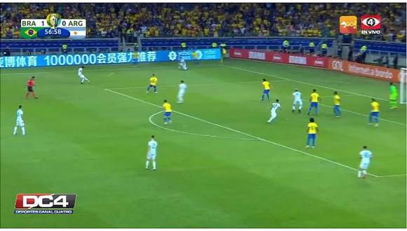 Brasil vs. Argentina | Lionel Messi y el disparó que reventó el palo de Alisson | VIDEO