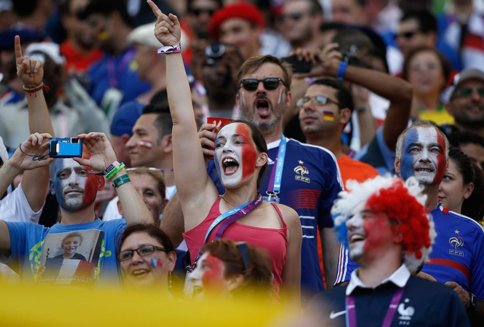 Mundial Brasil 2014: Hinchas de Alemania y Francia viven el partido con intensidad [FOTOS]