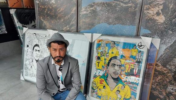 Las obras de arte de Iván Ciro Palomino, dedicadas a Pelé se encuentran en el Museo de "O Rei" y en el de Santos FC.
