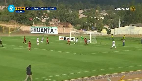 Ayacucho vs. Universitario: Sandoval abrió el marcador en Huanta [VIDEO]