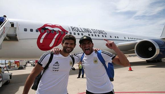 Selección Argentina viajó rumbo a Rusia 2018 en avión personalizado