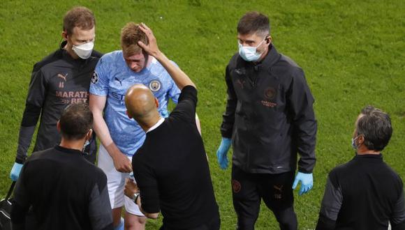 Antonio Rudiger pidió perdón a Kevin De Bruyne por la lesión sufrida en la final de la Champions League. (Foto: EFE)