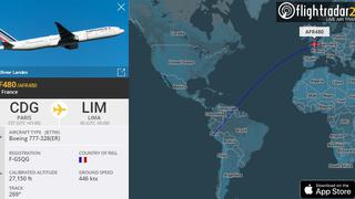EN VIVO: Este es el trayecto de París a Lima del avión con las 300 mil vacunas de Sinopharm 