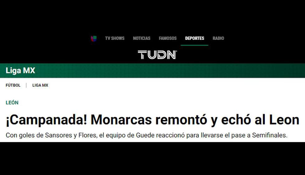 Así informaron los medios mexicanos sobre la clasificación de Morelia a semifinales de Liga MX.