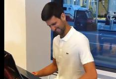 ​Novak Djokovic se volvió viral en redes sociales con la broma del pianista | VIDEO