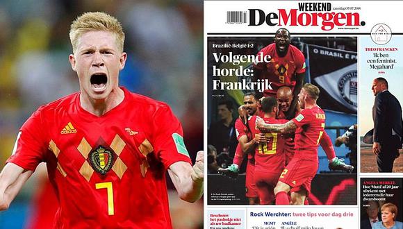 Prensa de Bélgica tras haber eliminado a Brasil: ​"No es un sueño, es realidad"