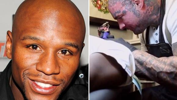 Floyd Mayweather: fanático se tatuó el logo de su marca en la cara [VIDEO]