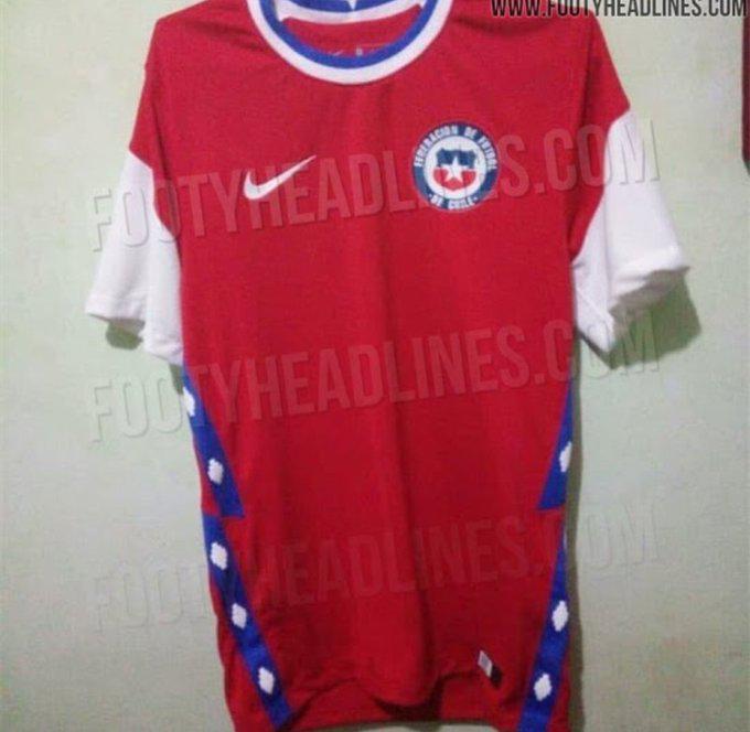 Esta sería la nueva camiseta de la selección de Chile, según Footy Headlines. (Foto: Footy Headlines)