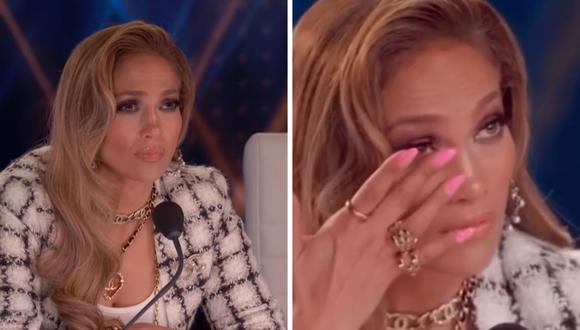 Jennifer Lopez no aguantó la emoción y lloró en "World of dance" tras la presentación de "MDC3". (Captura de pantalla / YouTube).
