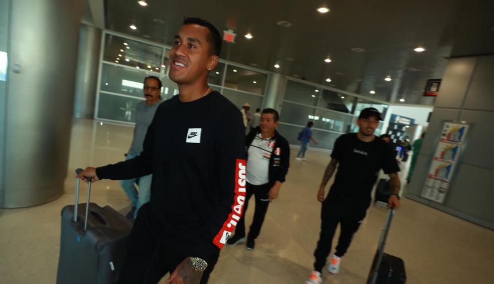 Cristian Benavente, Miguel Trauco, Sergio Peña y Renato Tapia llegaron a Estados Unidos. (Foto: Daniel Apuy - GEC)