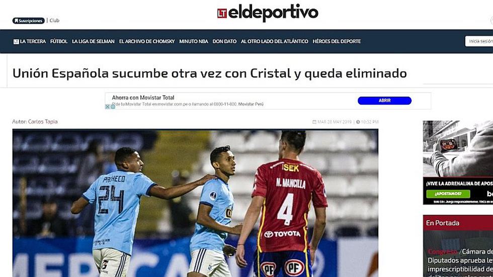 Sporting Cristal: las reacciones en Chile tras la "humillante" eliminación de Unión Española | FOTOS
