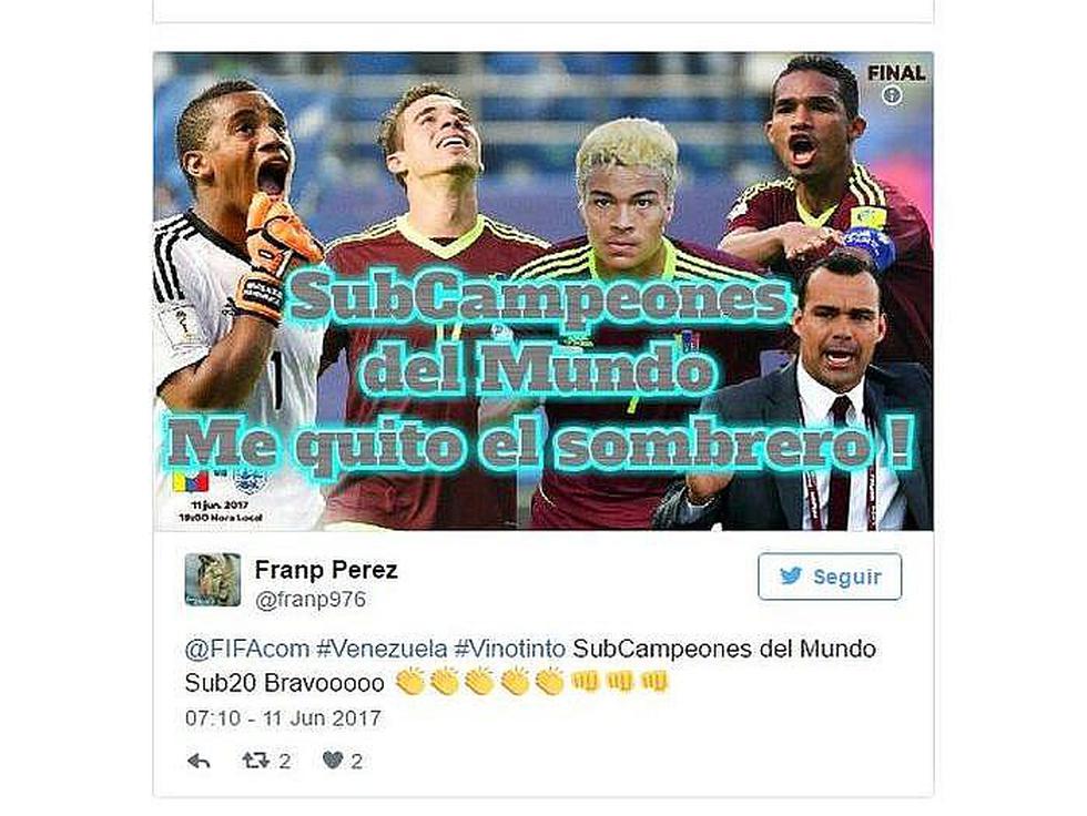 Venezuela y los memes que dejó el segundo lugar en el Mundial Sub-20