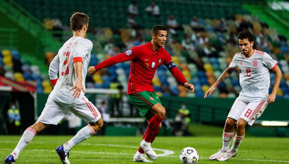 Portugal de Cristiano Ronaldo no pudo en casa ante España | Foto: AFP