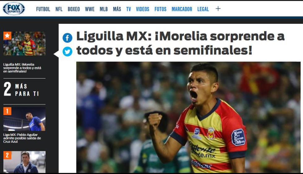 Así informaron los medios mexicanos sobre la clasificación de Morelia a semifinales de Liga MX.