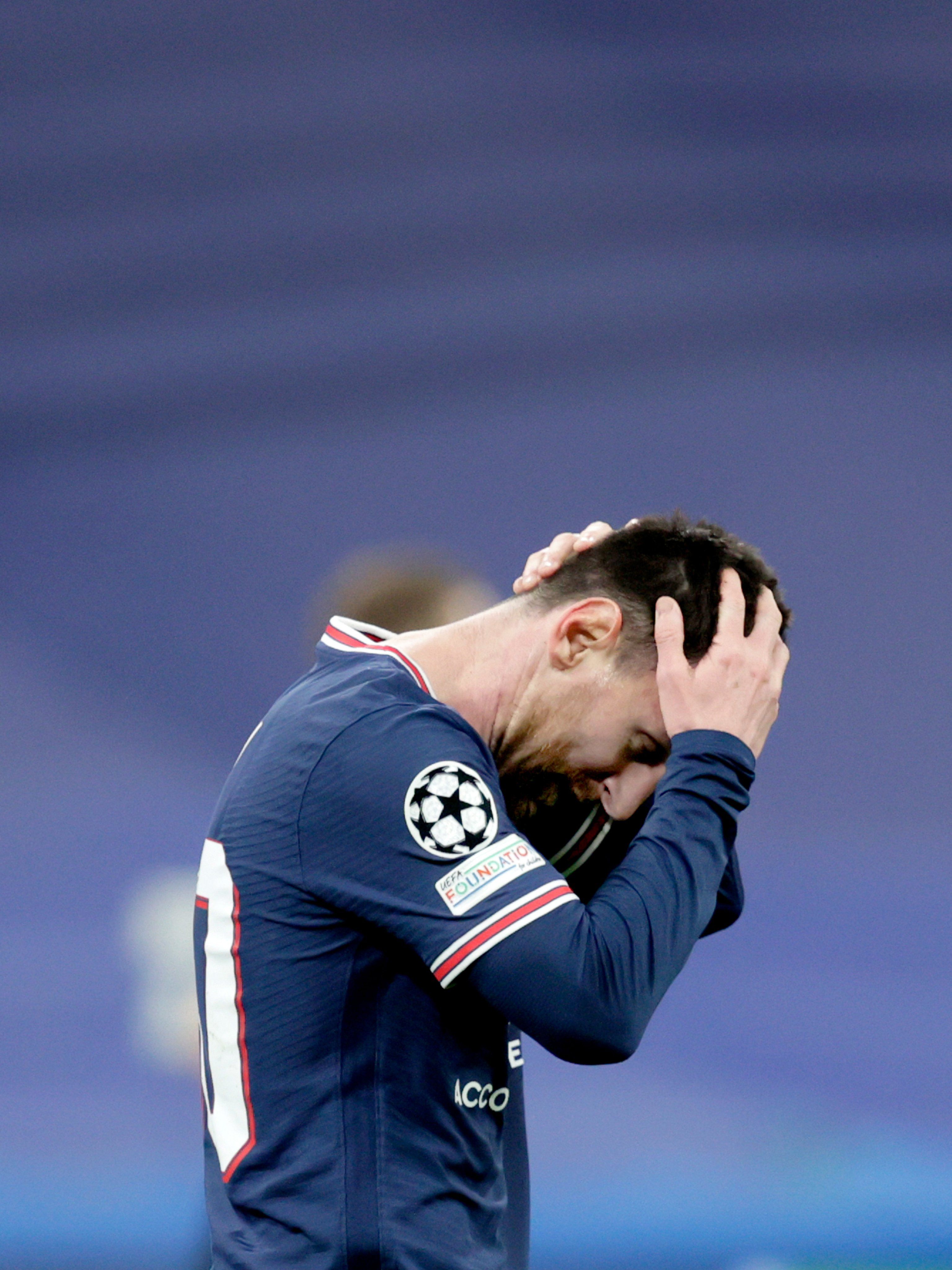 Así reaccionó Lionel Messi tras la derrota de PSG ante Real Madrid. (Foto: AP)