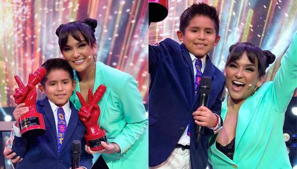 Daniela Darcourt celebró el triunfo de Gianfranco Bustíos en "La Voz Kids". (Foto: @danieladarcourtoficial)