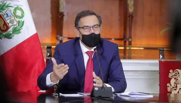 En los audios se escucha a Martín Vizcarra conversar con Karem Roca y Mirian Morales. (Foto: Presidencia Perú)