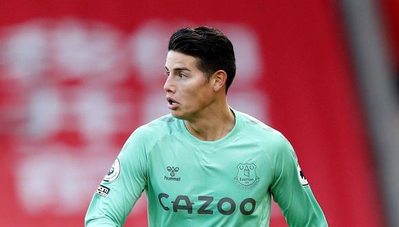 James Rodríguez tiene dudas con respecto a su futuro en Everton. (Foto: AFP)