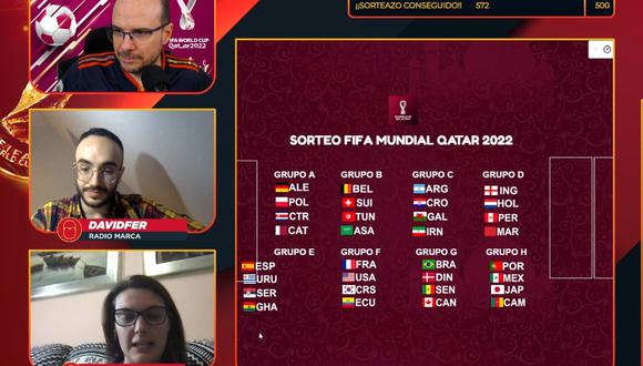 MisterChip realizó un simulacro del sorteo de la FIFA del Mundial Qatar 2022. (Foto: captura de pantalla)