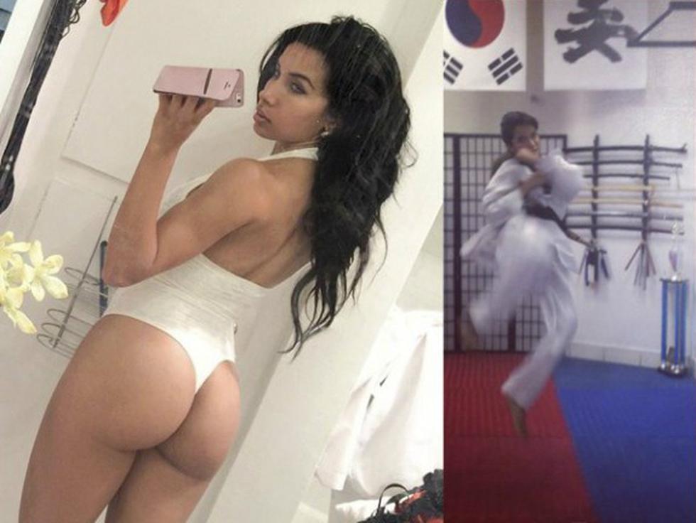 Campeona de taekwondo se luce como conejita de Playboy [VIDEO]