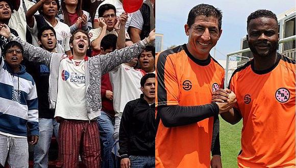 Universitario de Deportes: Hinchas cremas piden autógrafos a Sport Boys