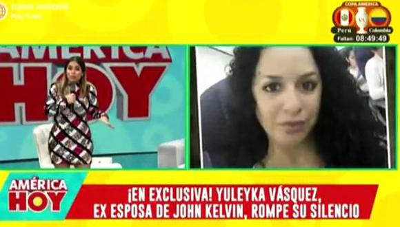 Ethel Pozo tras mensaje de apoyo de Yuleika Vásquez a John Kelvin: “No diría voy a estar de su lado”. (Foto: captura de video)