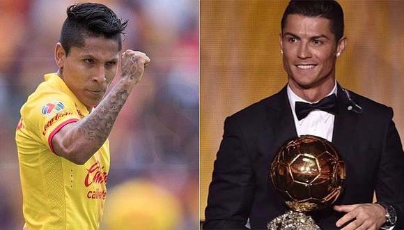 Raúl Ruidíaz es comparado con Cristiano Ronaldo tras ganar el Balón de Oro [FOTO]